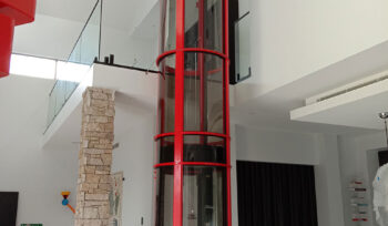 Red-Rounded-Home-Elevator